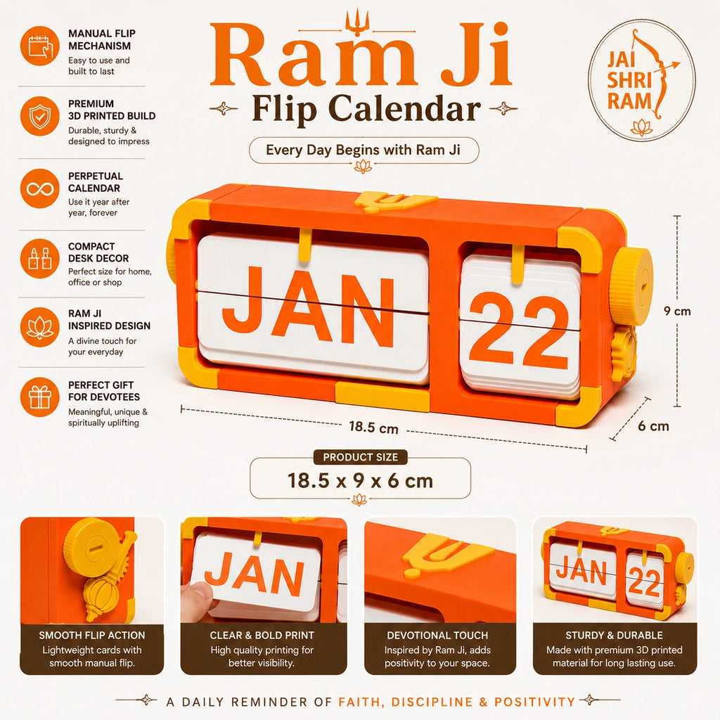 Shree Ram Flip Calendar